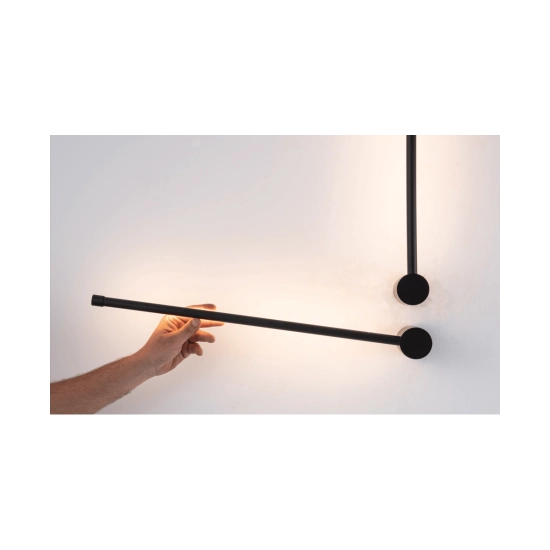20114 LED WALL LAMP 12W 3000K ALUMINIUM - ACRYLIC BLACK MATT Zambelis Lights