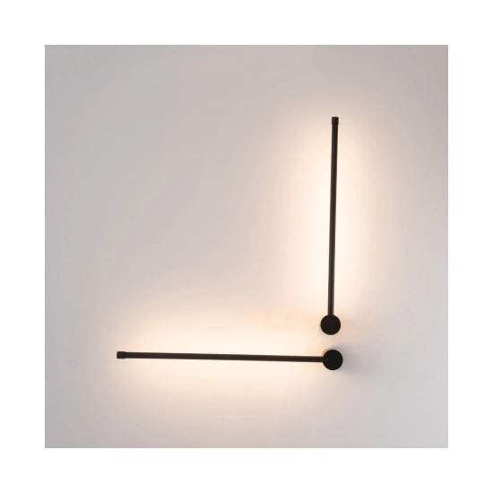 20114 LED WALL LAMP 12W 3000K ALUMINIUM - ACRYLIC BLACK MATT Zambelis Lights