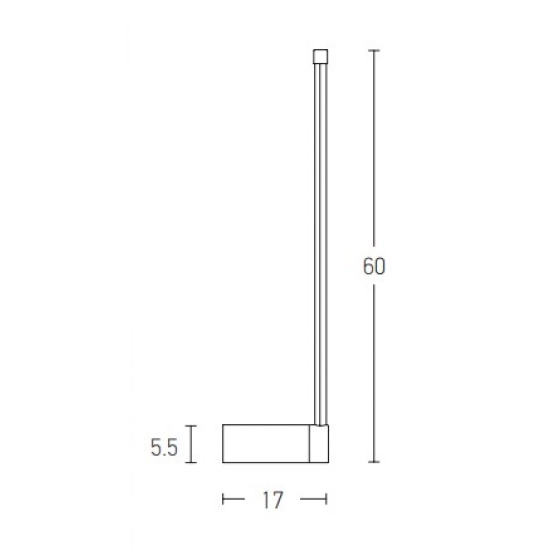 20115 LED WALL LAMP 12W 3000K ALUMINIUM - ACRYLIC GOLD MATT Zambelis Lights