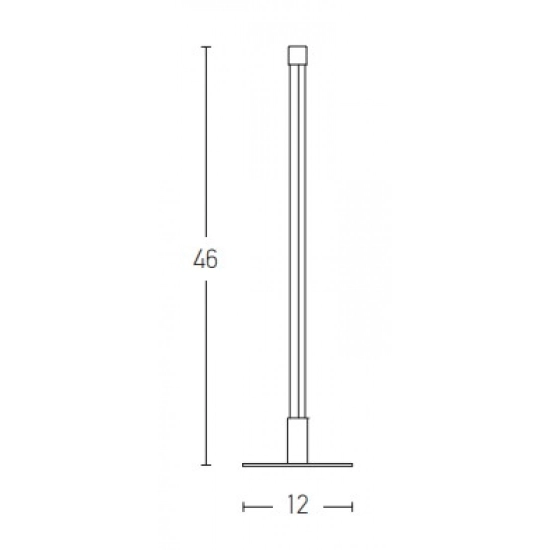 20118 TABLE LAMP LED 8W 3000K ALUMINIUM BLACK Zambelis Lights
