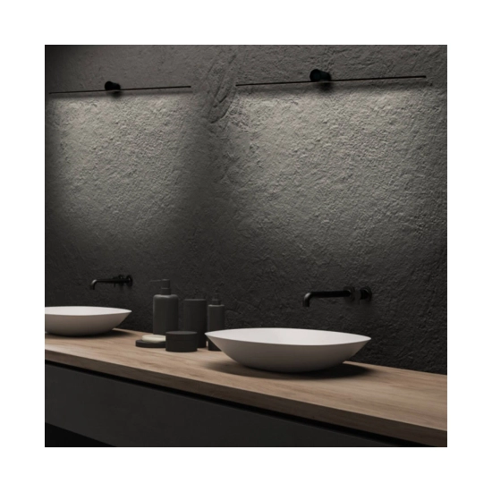 20146 LED WALL LAMP 13W 3000K DOWNWARD ALUMINIUM BLACK IP44 Zambelis Lights