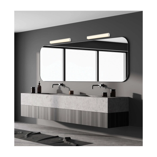 20150 BATHROOM LIGHT 16W 3000K ALUMINUM - ACRYLIC - METAL CHROME IP44 Zambelis Lights