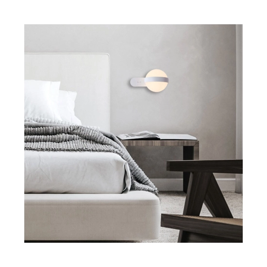 20167 LED WALL LAMP 5.6W 3000K ACRYLIC - METAL WHITE MATT Zambelis Lights