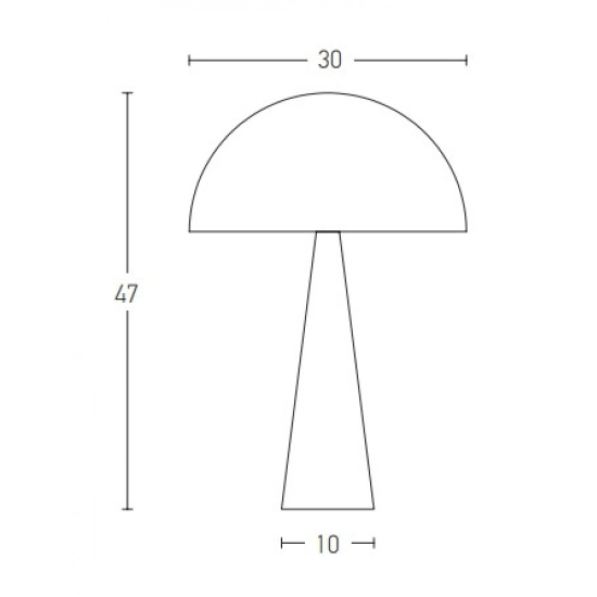 20211 TABLE LAMP E27 MAX 25W IRON MATERIAL GOLD MATTE ON/OFF SWITCH Zambelis Lights