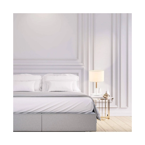 20215 TABLE LAMP E14 MAX 40W METAL & WOOD & FABRIC MATERIAL WHITE SWITCH FOR INTERIOR SPACES Zambelis Lights