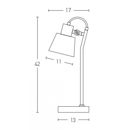 20217 TABLE LAMP E14 MAX 25W IRON BLACK - GOLD ON /OFF SWITCH Zambelis Lights