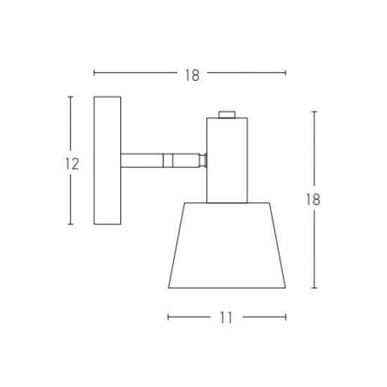 20219 WALL LAMP E14 MAX 5W IRON GREY- GREEN - GOLD Zambelis Lights