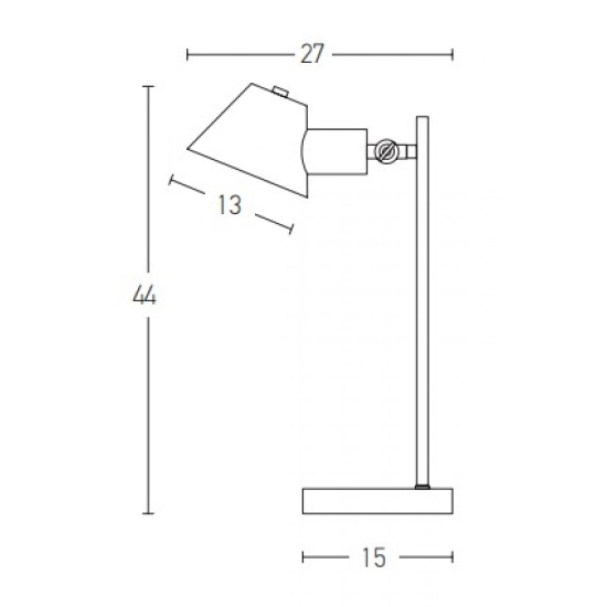 20222 TABLE LAMP E27 MAX 25W METAL - ALUMINUM WHITE - GOLD SHADES ON/OFF SWITCH Zambelis Lights