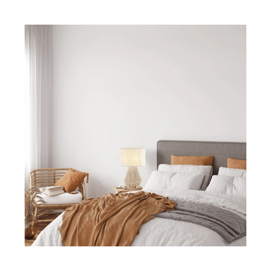 20235 TABLE LAMP E27 MAX 40W THREAD STRING CORD & LINEN NATRUAL ON/OFF SWITCH Zambelis Lights
