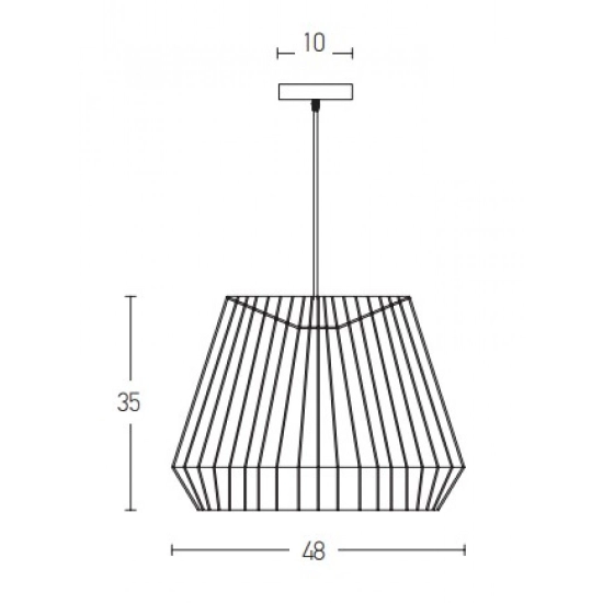 20237 PENDANT LAMP E27 MAX 40W PAPER ROPE BROWN SHADE Zambelis Lights