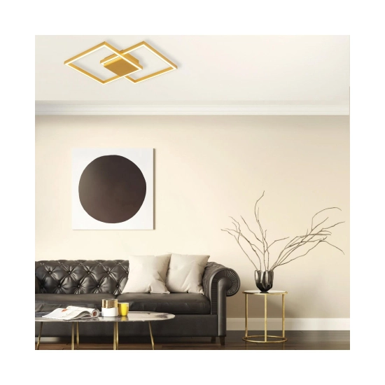 2028 CEILING LIGHT 28W 3000K ALUMINUM&ACRYLIC GOLD Zambelis Lights