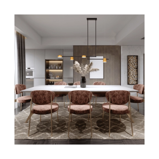 2035 PENDANT LIGHT 28W LED 3000K 220-240V METAL-ACRYLIC SANDY BLACK & GOLD MAT FOR INDOOR SPACES Zambelis Lights