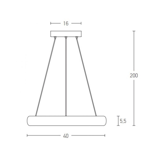 2046 PENDANT LIGHT 32W 3000K, ALUMINUM & ACRYLIC BRASH ANTIQUE GOLD FOR INDOOR USE Zambelis Lights