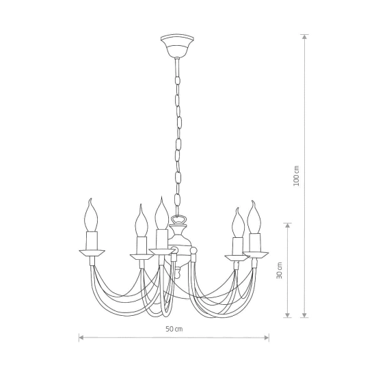 Lampa wisząca ARES V zwis 205 Nowodvorski - zdjęcie dodatkowe 1