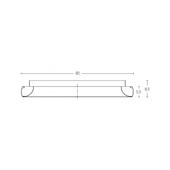 2057 CEILING LIGHT 55W 3000K ALUMINIUM & ACRYLIC SANDY WHITE Zambelis Lights