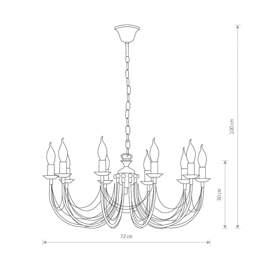 Lampa wisząca ARES X zwis duży 206 Nowodvorski - zdjęcie dodatkowe 1