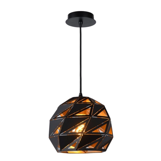 Lampa wisząca MALUNGA Ø 25 cm 1xE27 czarny 21415/25/30 Lucide - zdjęcie produktu