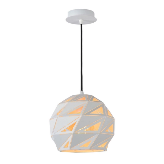 Lampa wisząca MALUNGA Ø 25 cm 1xE27 biały 21415/25/31 Lucide - zdjęcie produktu