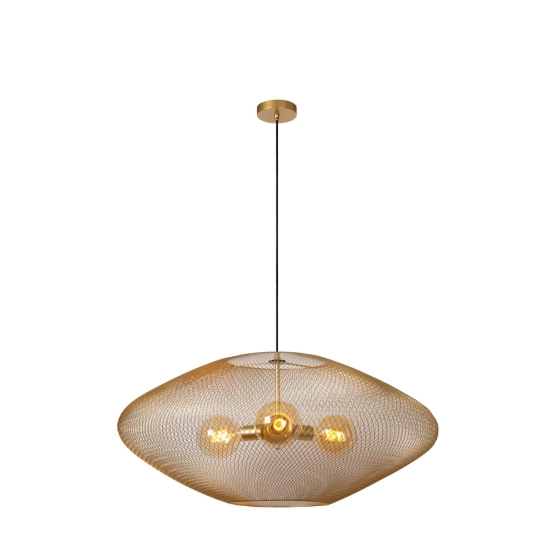 MESH Lampa wisząca Ø 88 cm 3xE27 złoty mat / mosiądz 21423/88/02 Lucide - zdjęcie produktu