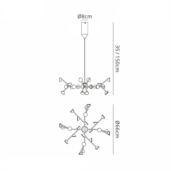 Lampa wisząca Mantra Adn 6261MA - zdjęcie dodatkowe 1