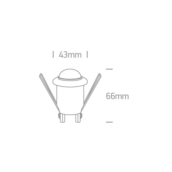 CZUJNIK RUCHU IR DO WNĘKI 200W 230V 22008 ONE LIGHT