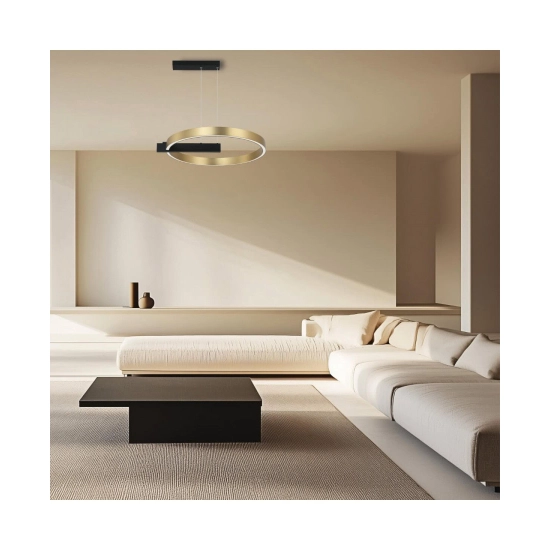 22011 PENDANT LED LIGHT 41W 3000K ALUMINIUM GOLD/ MATT BLACK Zambelis Lights