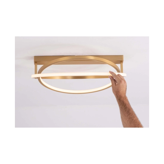 22019 CEILING LIGHT 80W 3000K ALUMINUM COLD MATT SHADE Zambelis Lights