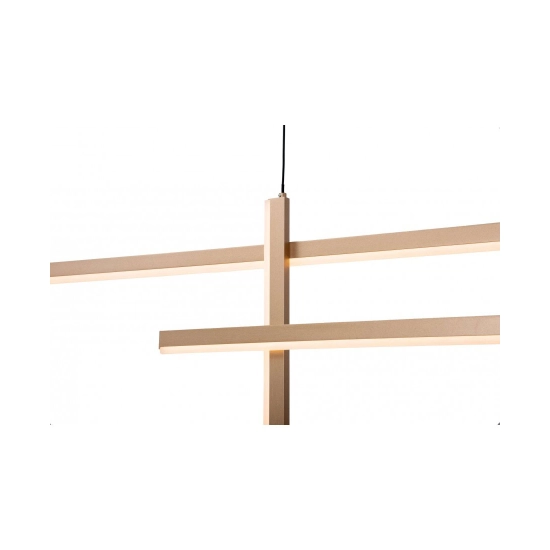 22022 PENDANT LIGHT LED 47W 3000K ALUMINIUM GOLD BLACK FOR INTERIOR SPACES Zambelis Lights
