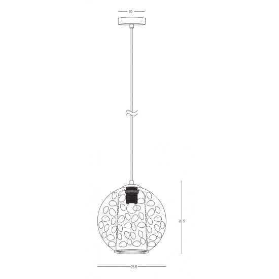 22034 PENDANT E27 MAX 40W GLASS BLUE Zambelis Lights
