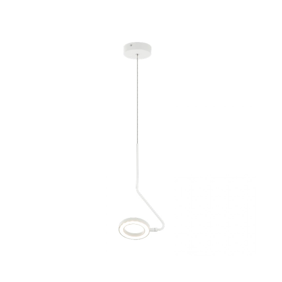 22044 PENDANT LED LIGHT 7W 3000K ALUMINUM WHITE MATT Zambelis Lights