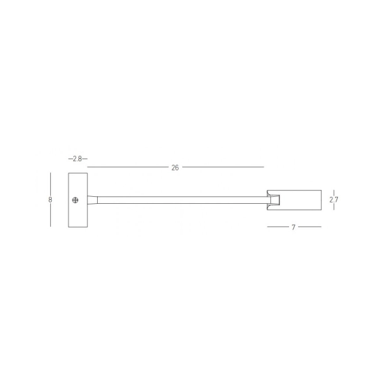 22050 BEDROOM WALL LED LIGHT 3W 3000K WHITE MATTE Zambelis Lights