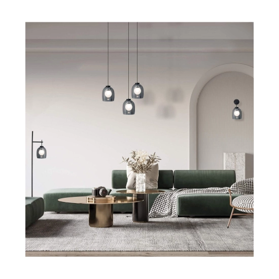22051 PENDANT LIGHT G9 SMOKE-OPAL GLASS Zambelis Lights