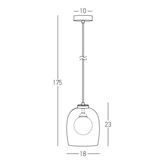 22051 PENDANT LIGHT G9 SMOKE-OPAL GLASS Zambelis Lights