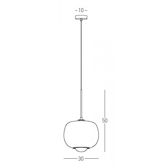 22058 PENDANT LIGHT G9 SMOKE GLASS - GOLD MAT Zambelis Lights