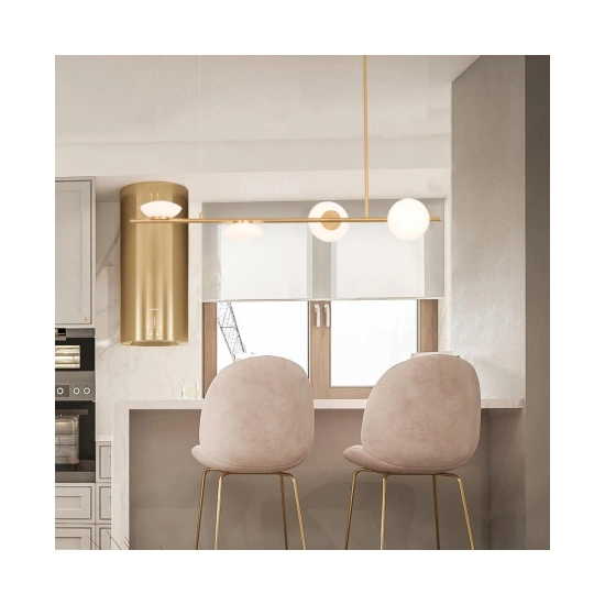 22062 PENDANT LIGHT LED 23W METAL -GLASS GOLD MATT Zambelis Lights