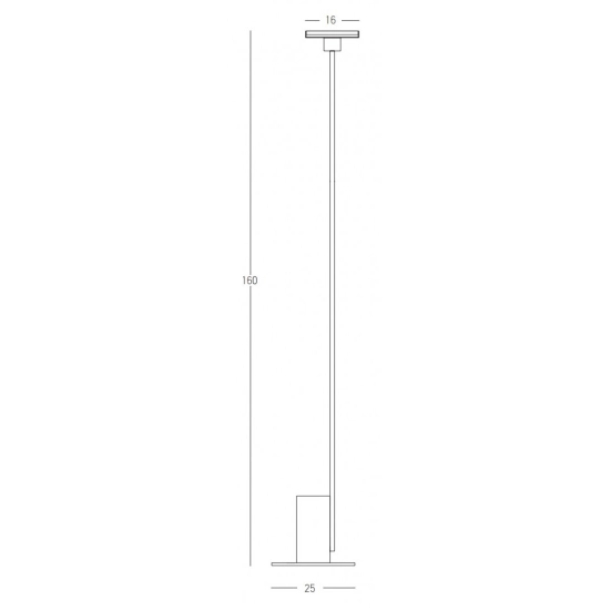 22065 LED FLOOR LIGHT 12W 3000K METAL - ACRYLIC BLACK PORTABLE FLOOR LIGHTS FOR INDOOR SPACES Zambelis Lights