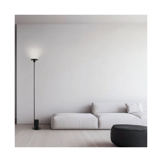 22065 LED FLOOR LIGHT 12W 3000K METAL - ACRYLIC BLACK PORTABLE FLOOR LIGHTS FOR INDOOR SPACES Zambelis Lights