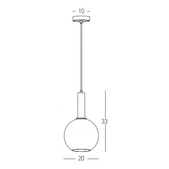 22071 PENDANT LIGHT 1XE27 MAX 40W OPAL- GOLD MATT Zambelis Lights