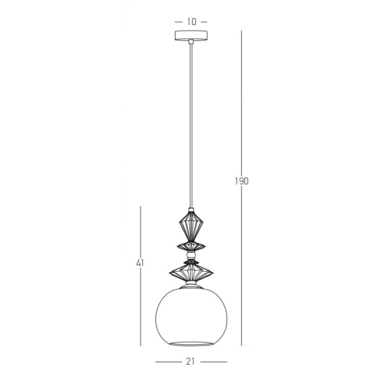22079 PENDANT LIGHT 1XE27 MAX 40W OPAL WHITE GLASS & CERAMICS Zambelis Lights