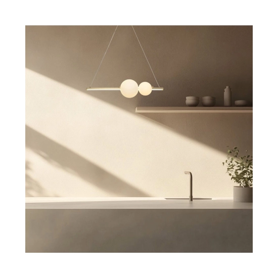 22108 PENDANT LED LIGHT 13W 3000K ALUMINUM-OPAL GLASS Zambelis Lights