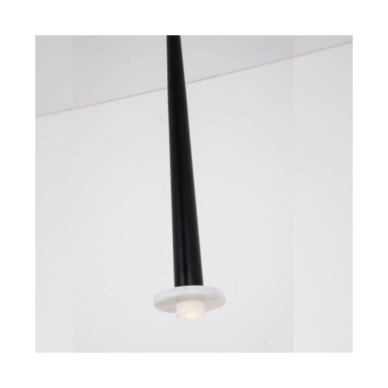 22110 PENDANT LED LIGHT 6W 3000K ALUMINUM -MARBLE BLACK Zambelis Lights