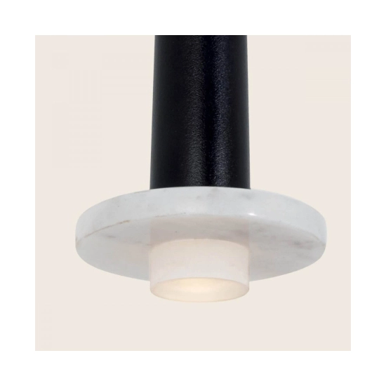 22110 PENDANT LED LIGHT 6W 3000K ALUMINUM -MARBLE BLACK Zambelis Lights