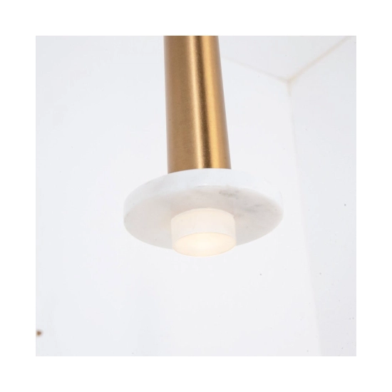 22111 PENDANT LED LIGHT 6W 3000K ALUMINUM -MARBLE GOLD MATT Zambelis Lights