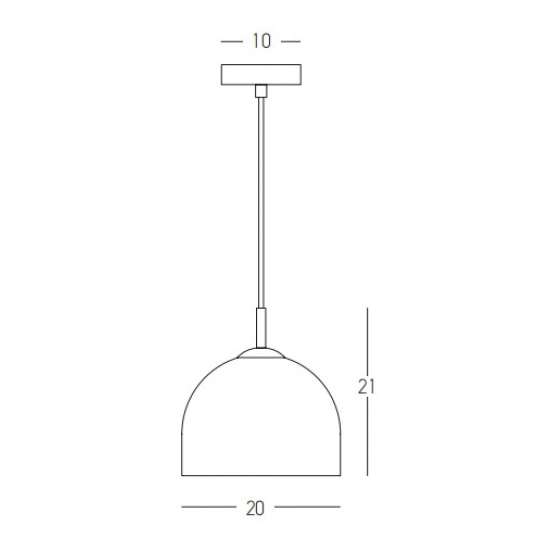 22115 PENDANT LIGHT 1XE14 CLEAR GLASS Zambelis Lights