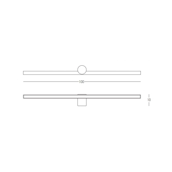 22126 LED WALL LAMP 21W 3000K ALUMINIUM BLACK IP54 Zambelis Lights