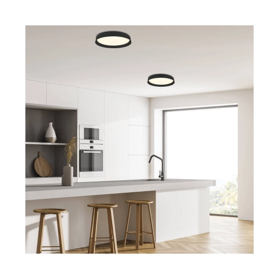 22128 LED CEILING LIGHT 20W 3000K BLACK Zambelis Lights