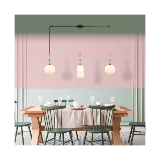 22153 LINE LIGHT 3XE27 METAL/CERAMIC/OPAL GLASS Zambelis Lights
