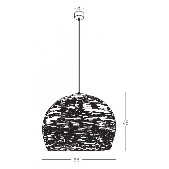 22172 PENDANT LAMP BAMBOO 1XE27 20W MAX Zambelis Lights