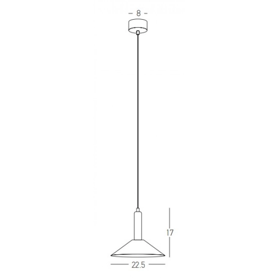 22182 PENDANT LIGHT LED 7W SANDY BLACK-GOLD Zambelis Lights