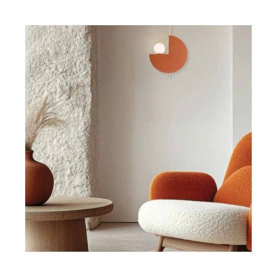 22204 WALL LAMP 1XG9 TERACOTTA - GOLD Zambelis Lights